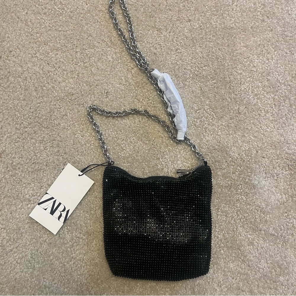Zara black rhinestone mini bag - Picture 8 of 11